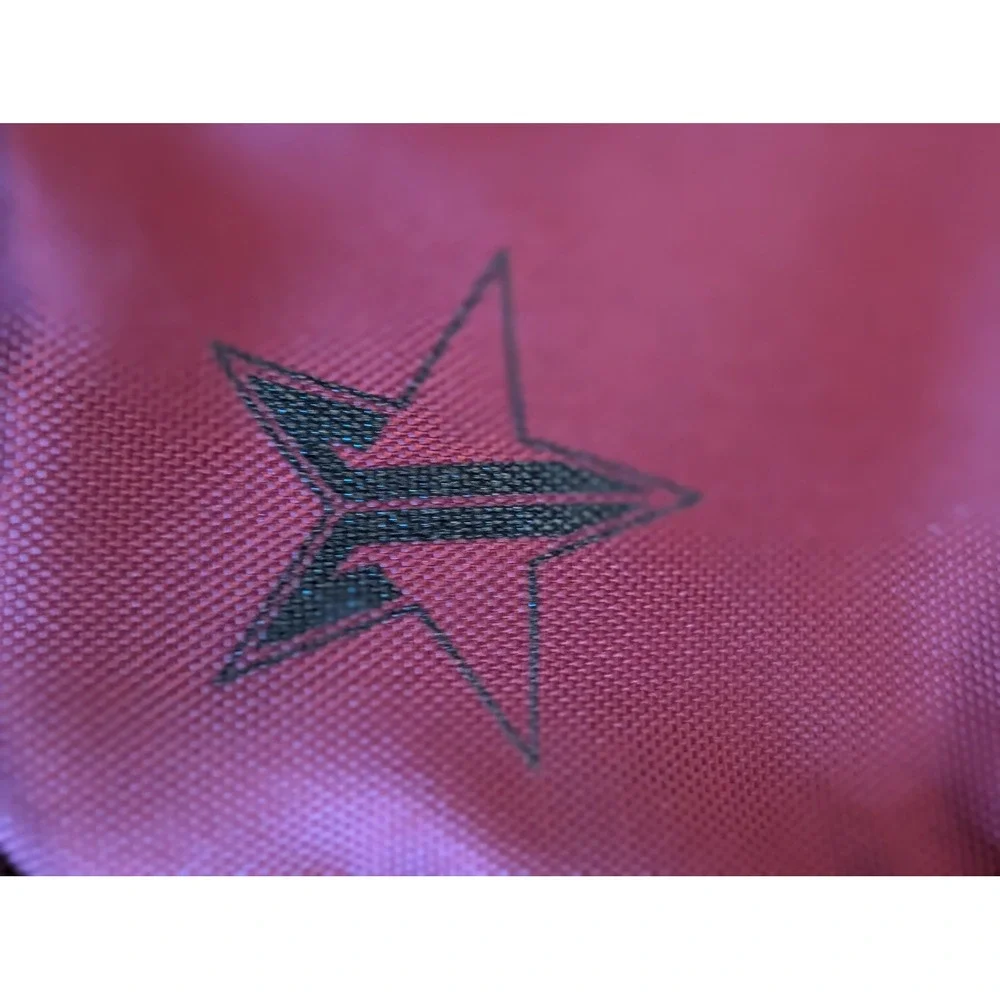 Jeffree Star Burgundy Crossbody Side Bag Logo Strap Limited Edition Cosmetic Bag